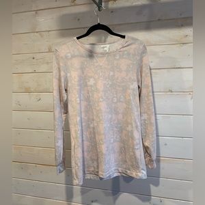 Catherine Malandrino | Light Pink & Grey Patterned Long Sleeve